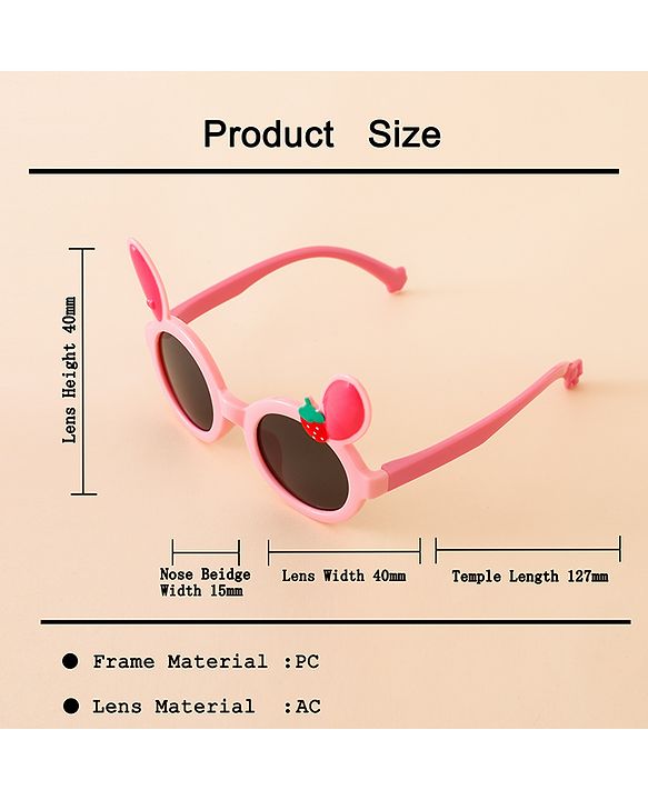 Babyhug Solid Coloured Sunglasses With Applique - Black