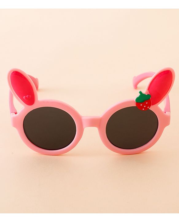 Babyhug Solid Coloured Sunglasses With Applique - Black