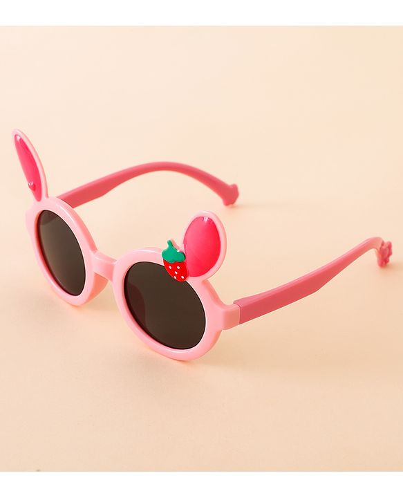 Babyhug Solid Coloured Sunglasses With Applique - Black