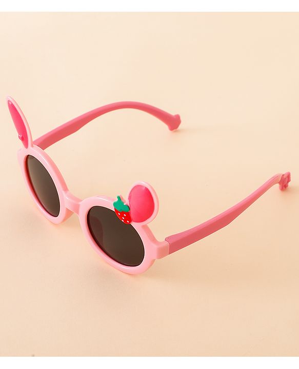 Babyhug Solid Coloured Sunglasses With Applique - Black