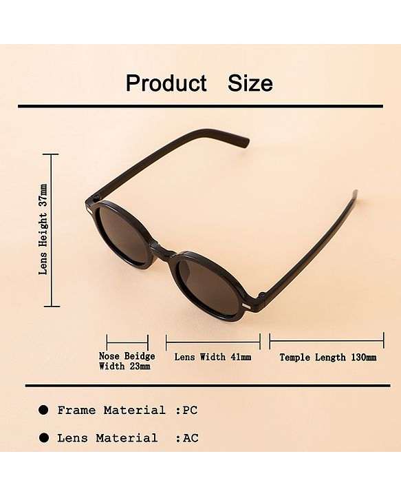 Babyhug Solid Coloured Sunglasses - Black