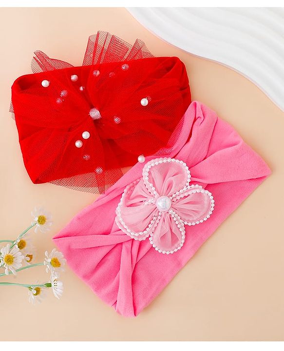 Babyhug Headbands Free Size - Red&Pink