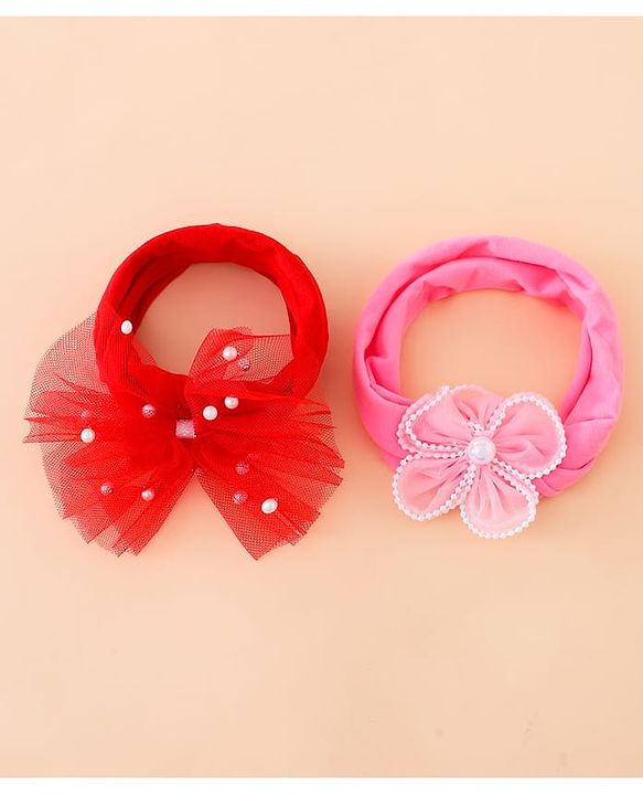 Babyhug Headbands Free Size - Red&Pink