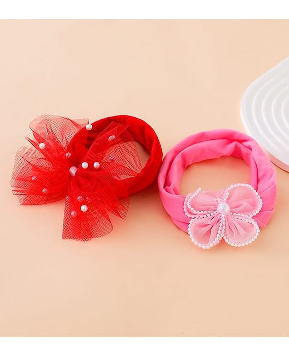 Babyhug Headbands Free Size - Red&Pink
