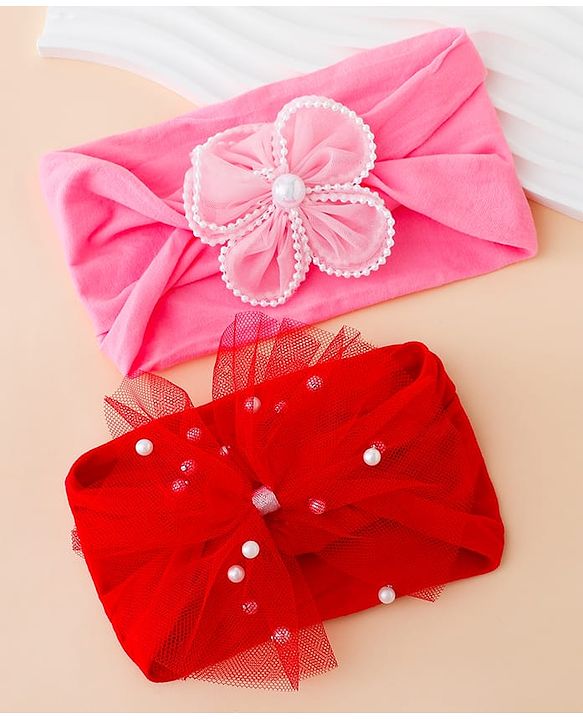 Babyhug Headbands Free Size - Red&Pink