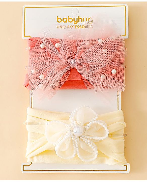 Babyhug Headbands Free Size - Red&Pink