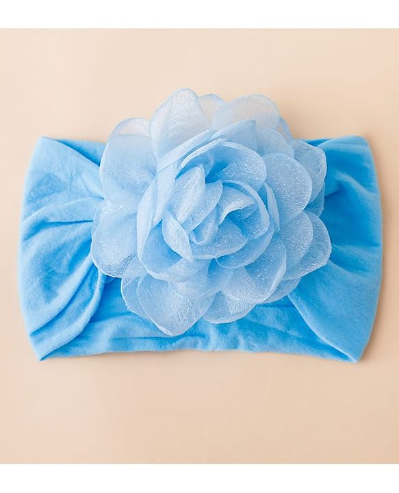 Floral Bow Stretch Baby & Kids Headband - Pink & White