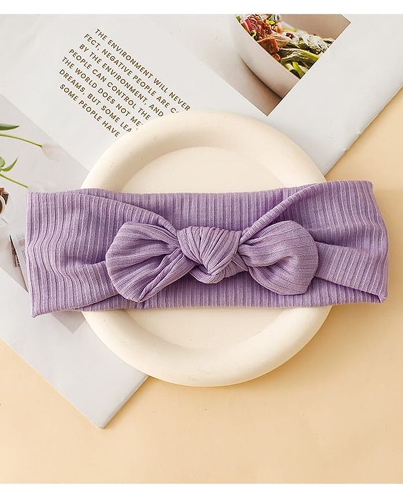 Floral Bow Stretch Baby & Kids Headband - Pink & White
