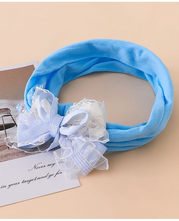 Babyhug Bow Headbands - Blue