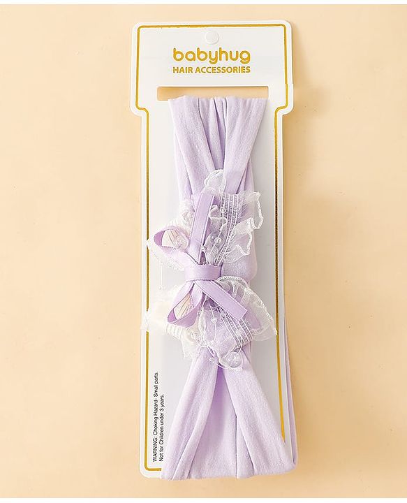 Babyhug Bow Headbands - Blue