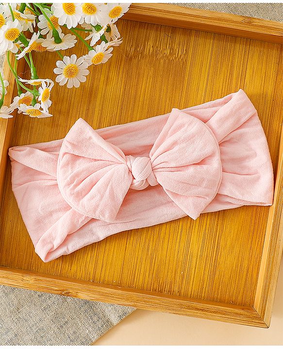 Babyhug Set Of 3 Bow Applique Detailed Headbands - Pink,Red ,Purple