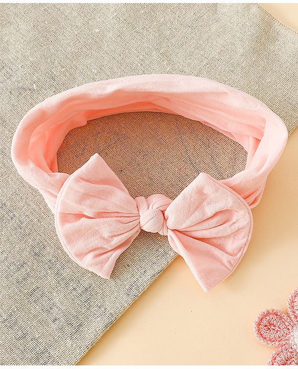 Babyhug Set Of 3 Bow Applique Detailed Headbands - Pink,Red ,Purple