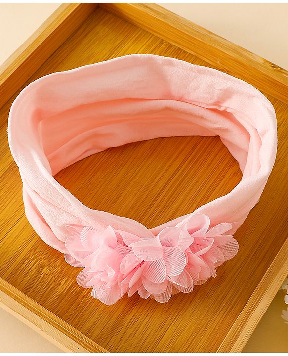 Babyhug Set Of 3 Bow Applique Detailed Headbands - Pink,Red ,Purple