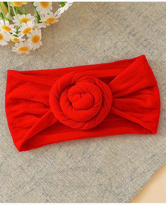Babyhug Set Of 3 Bow Applique Detailed Headbands - Pink,Red ,Purple