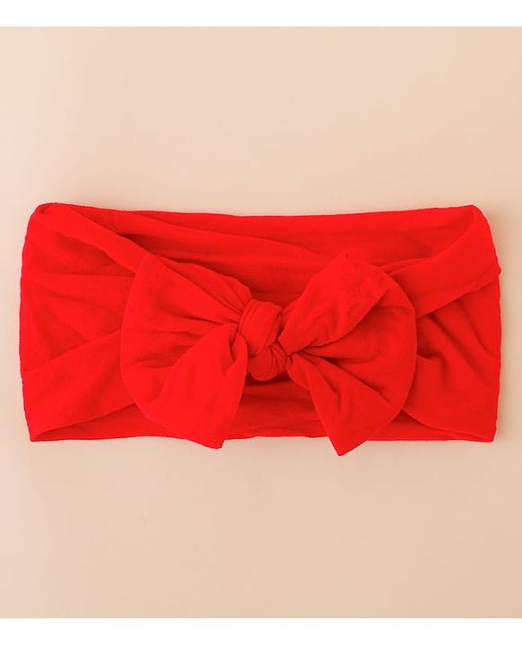 Babyhug Set Of 3 Bow Applique Detailed Headbands - Pink,Red ,Purple