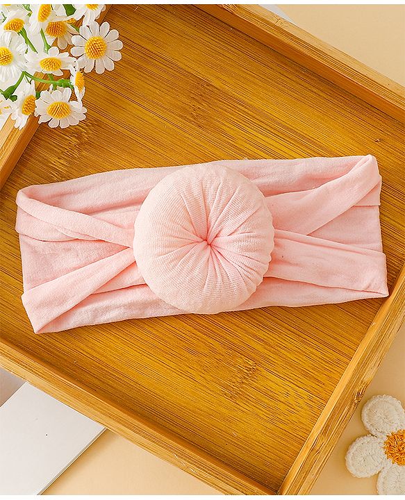 Babyhug Headbands With Floral and Bow Applique Pack of 3 - Pink ,Red, Light Blue