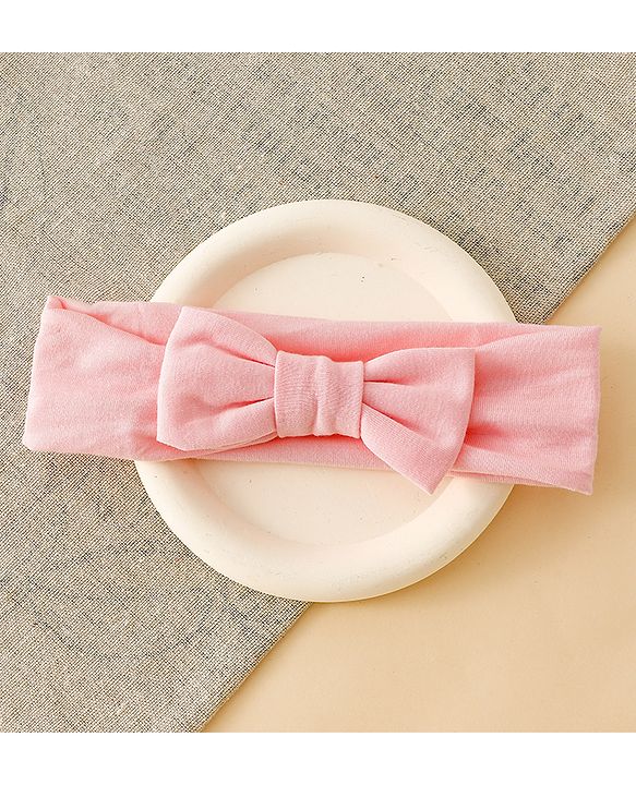 Babyhug Free Size Baby Headbands With Fruit Print Bow Applique Pack of 3 - Multicolor