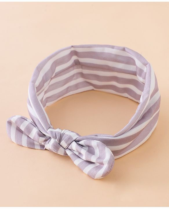 Babyhug Free Size Baby Headbands with Polka Dots, Floral Print And Stripes Pack of 3 - Multicolor