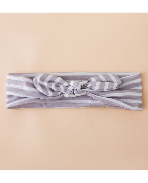 Babyhug Free Size Baby Headbands with Polka Dots, Floral Print And Stripes Pack of 3 - Multicolor