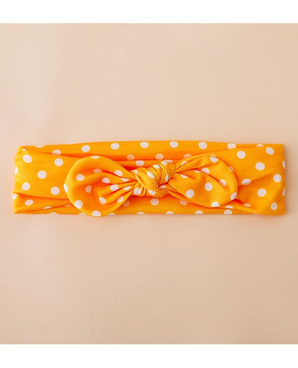 Babyhug Free Size Baby Headbands with Polka Dots, Floral Print And Stripes Pack of 3 - Multicolor