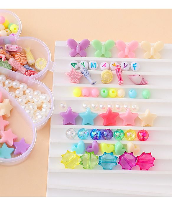 Babyhug Free Size DIY Bead Jewellery Making Set - Multicolor