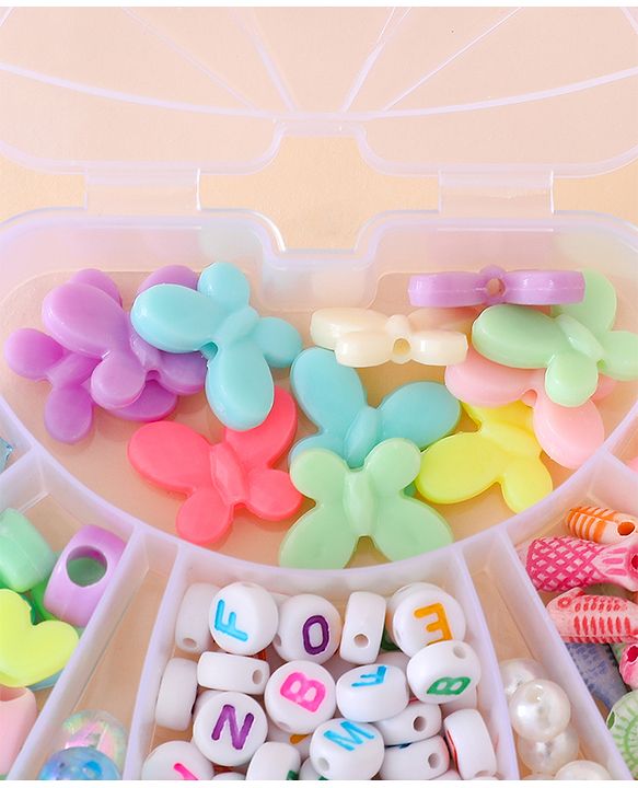 Babyhug Free Size DIY Bead Jewellery Making Set - Multicolor