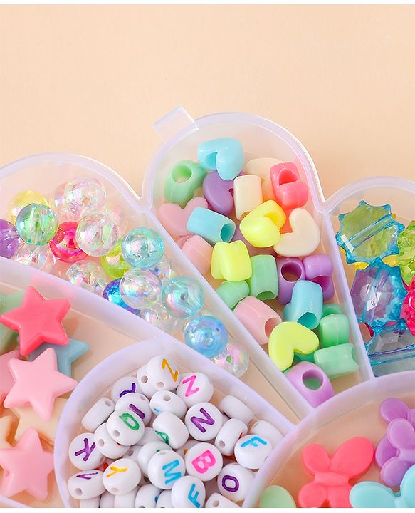 Babyhug Free Size DIY Bead Jewellery Making Set - Multicolor