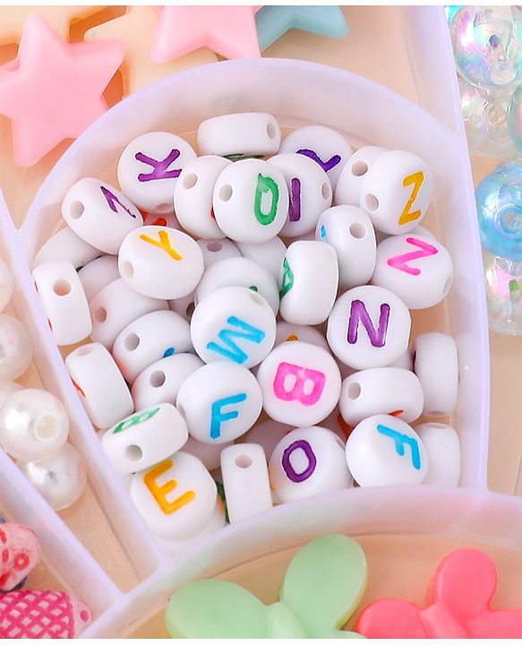 Babyhug Free Size DIY Bead Jewellery Making Set - Multicolor