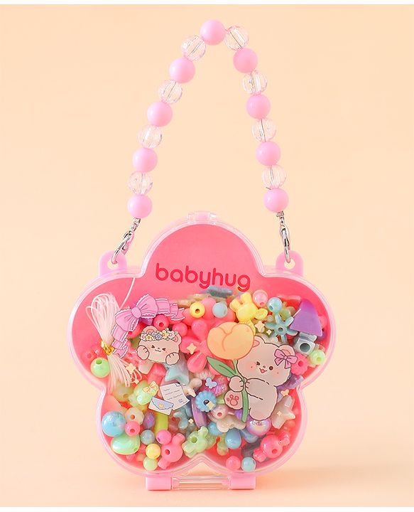 Babyhug Free Size DIY Bead Jewellery Making Set - Multicolor