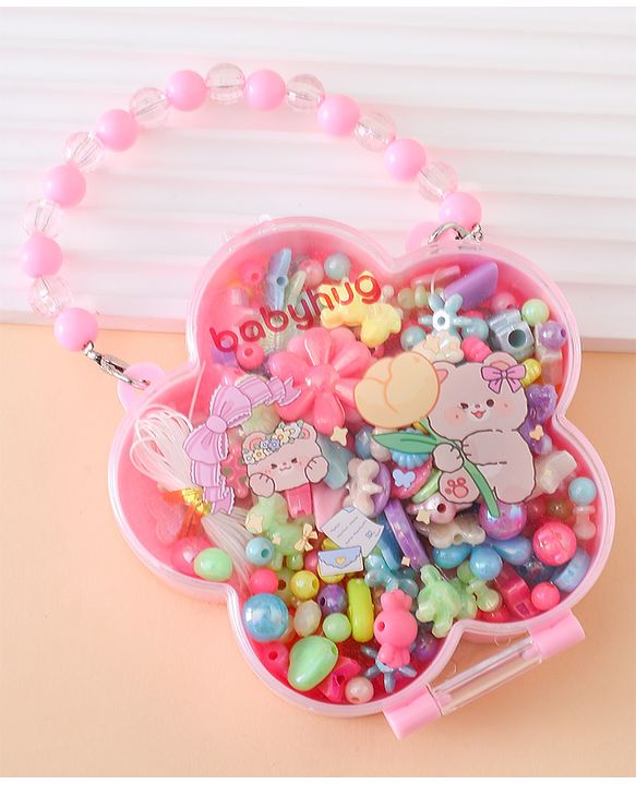 Babyhug Free Size DIY Bead Jewellery Making Set - Multicolor