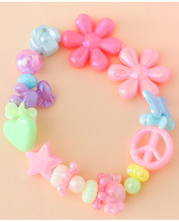Babyhug Free Size DIY Bead Jewellery Making Set - Multicolor