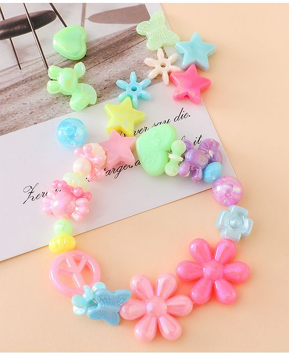 Babyhug Free Size DIY Bead Jewellery Making Set - Multicolor