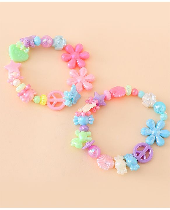 Babyhug Free Size DIY Bead Jewellery Making Set - Multicolor
