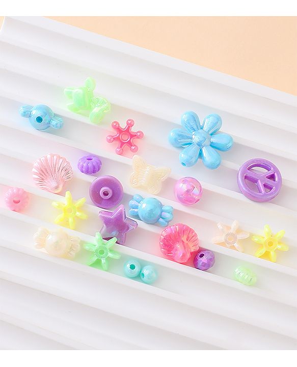 Babyhug Free Size DIY Bead Jewellery Making Set - Multicolor