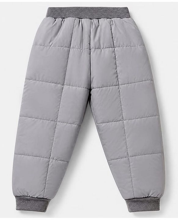 Babyhug Woven Full Jacket and Pant with Full Sleeves and Train Print in Grey for 0-1 Month