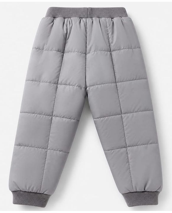 Babyhug Woven Full Jacket and Pant with Full Sleeves and Train Print in Grey for 0-1 Month