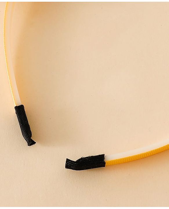 Babyhug Hair Band With Bow Applique - Gold