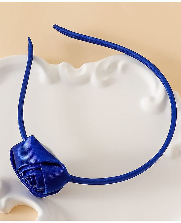 Babyhug Free Size Rose Hair Bands - Blue