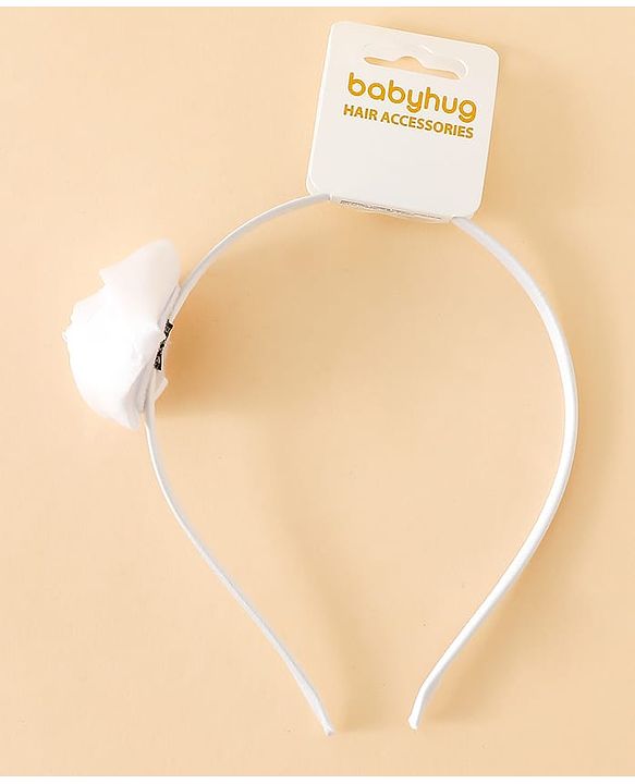 Babyhug Free Size Rose Hair Bands - Blue