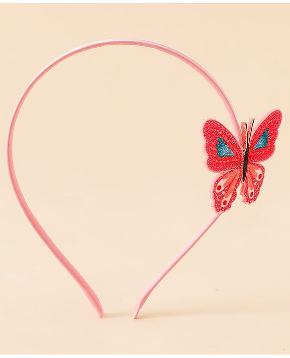Babyhug Butterfly Applique Hair Band-Pink