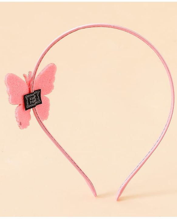 Babyhug Butterfly Applique Hair Band-Pink
