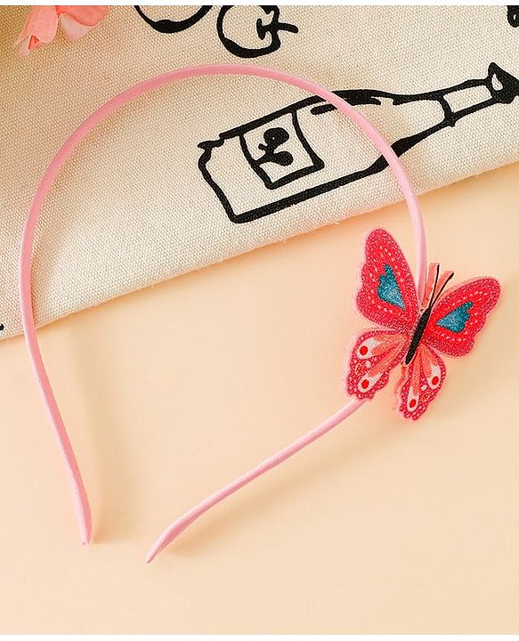 Babyhug Butterfly Applique Hair Band-Pink