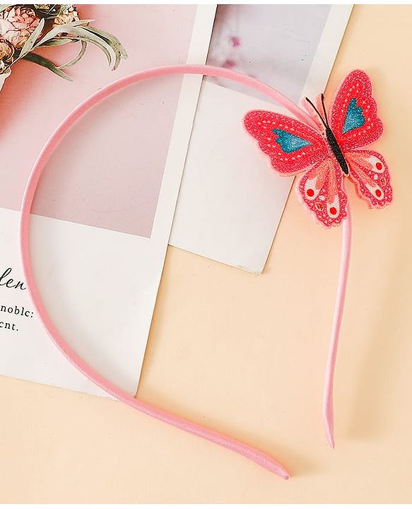 Babyhug Butterfly Applique Hair Band-Pink
