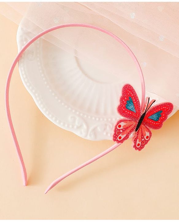 Babyhug Butterfly Applique Hair Band-Pink