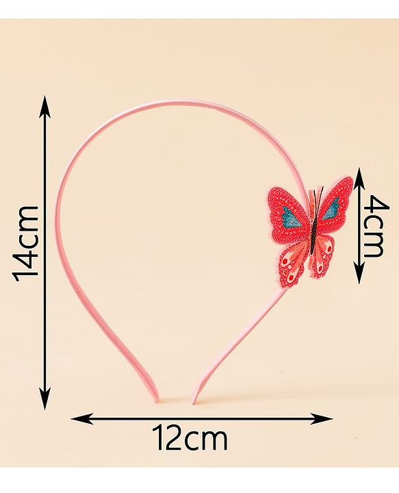 Babyhug Butterfly Applique Hair Band-Pink