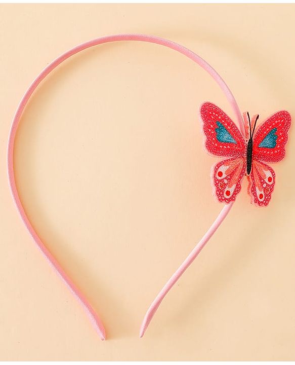 Babyhug Butterfly Applique Hair Band-Pink