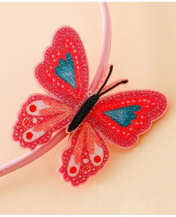Babyhug Butterfly Applique Hair Band-Pink