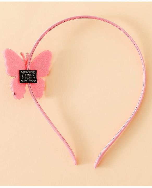 Babyhug Butterfly Applique Hair Band-Pink