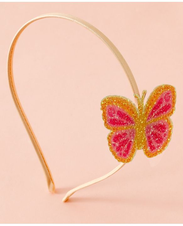 Babyhug Butterfly Applique Hair Band-Pink