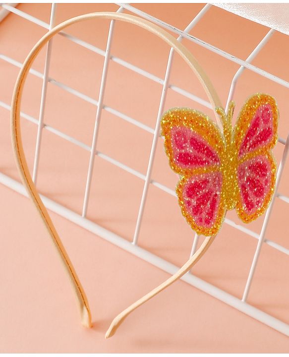Babyhug Butterfly Applique Hair Band-Pink